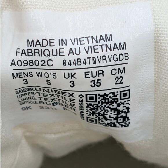 Converse Chuck 70 Plus 3D Flowers Unisex High Top Shoes Blue Size USW5/M3 EU35 - Picture 6 of 11